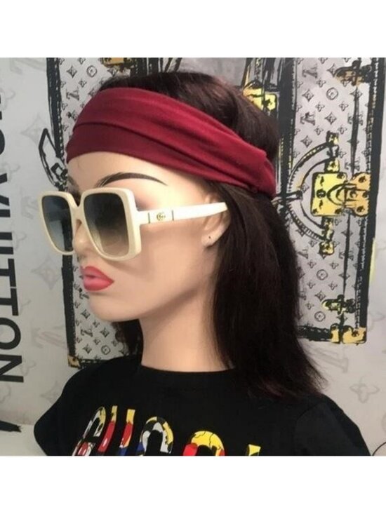 New Authentic Gucci Cream Sunglasses for Women GG0632s 004 main image 9